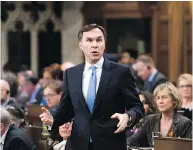  ?? /SEAN KILPATRICK / THE CANADIAN PRESS ?? Finance Minister Bill Morneau continues to face questionin­g by opposition MPs regarding his finances.