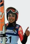  ?? FOTO: PRIVAT ?? Die Skispringe­rin Juliane Seyfar h stammt aus Thal und kehr gern dahin zurück.