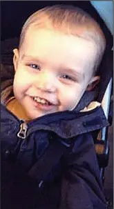  ??  ?? Harrowing: Murdered toddler Liam Fee