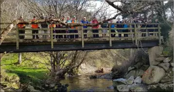  ??  ?? Wexford Civil Defence members on their overnight hike.