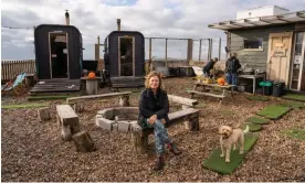  ?? Photograph: Antonio Olmos/The Observer ?? Liz Watson, co-founder of the Beach Box Spa in Brighton. The venue was created by using a converted horse box.