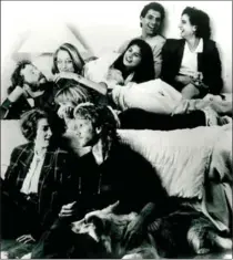  ?? HANDOUT PHOTO ?? "Thirtysome­thing" cast members (clockwise from top left) Timothy Busfield, Patricia Wettig, Mel Harris, Ken Olin, Polly Draper, Peter Horton and Melanie Mayron, have remained friends since the show went off the air in 1991, says Mel Harris.