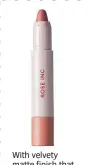  ?? ?? With velvety matte finish that lasts, you’ll reach for Rose Inc’s Lip Sculpt colour all winter long. This shade, Abstractio­n, suits every pout. £19.50,
Space NK