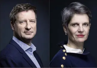  ?? (Photo AFP) ?? Yannick Jadot et Sandrine Rousseau s’affrontero­nt du  au  septembre pour représente­r leur famille politique à la présidenti­elle de .