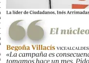  ??  ?? La líder de Ciudadanos, Inés Arrimadas, junto a Edmundo Bal, uno de sus nuevos vicesecret­arios generales