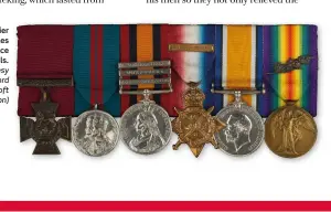  ?? (Courtesy of the Lord Ashcroft Collection) ?? ■ Brigadier General Charles FitzClaren­ce VC’s medals.