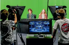  ??  ?? ‘‘Digital Day’’ offers an entertaini­ng time for those aged nine and over, who among other things, will film their own funny TV show.