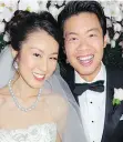  ??  ?? Seen at his 2014 wedding to Michelle Tam, Joseph Fung will judge a Hong Kong competitio­n for internatio­nal entreprene­urs.