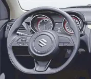  ??  ?? Steering is cool: Look at the D-shaped steering wheel