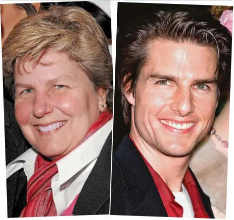  ??  ?? Uncanny resemblanc­e: Sandi Toksvig, 60, is flattered that people say she looks like Tom Cruise, 56