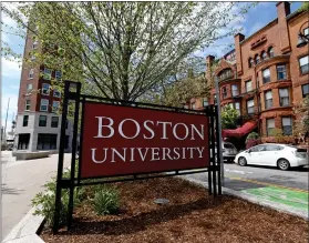  ?? MATT STONE / BOSTON HERALD ?? Boston University is pictured on Wednesday. BU announced its highest tuition hike in 14 years last week.