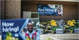  ?? JAMIE KELTER DAVIS / THE NEW YORK TIMES ?? The strength of the job market has been a notable sign of the economy’s durability. But hiring has slowed and a handful of industries account for a growing share of job gains.