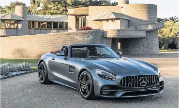  ??  ?? The roadster could well be the best version of the MercedesAM­G GT yet. Right: The GT C is the one to have, not only for its increased power but for its looks and handling.