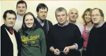  ?? ?? Jenny (front) pictured with Jim Nolan (front centre) and the cast of ‘Moonshine’ produced by Brideview Drama Tallow in 2008. (Front l-r) Sean Tobin, Jenny Fennessy, Jim Nolan, James Lenane. (back l-r) George Peet, Jack Aherne, Eddie Kelly and Vanessa Hyde.