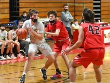  ?? Photo by Jerry Silberman / risportsph­oto.com ?? The North Smithfield boys basketball team suffered a 69-60 defeat to Coventry in Wednesday’s Coventry Credit Union Holiday Classic title game.