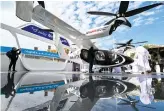  ?? AFP ?? An electric flying taxi made by Joby Aviation has been on display at Madinat Jumeirah in Dubai.