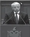  ??  ?? Ministri Sandër Lleshaj, dje në Parlament