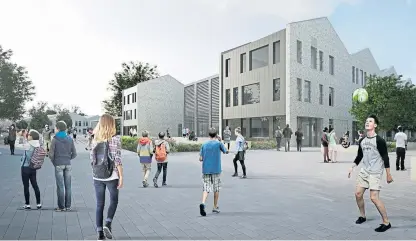  ?? Picture: Sheppard Robson. ?? An artist’s impression of the new Barony Campus in Cumnock, Ayrshire.