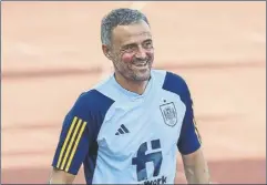  ?? Foto: EFE ?? Luis Enrique, confiado a dos meses del Mundial de Qatar