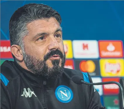  ?? FOTO: EFE ?? Genaro Gattuso vivirá esta noche su primer duelo de Champions League como entrenador