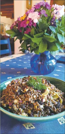  ?? LUCY HERRMAN/For the Taos News ?? Moroccan spices turn these lentils into a tasty lunch.