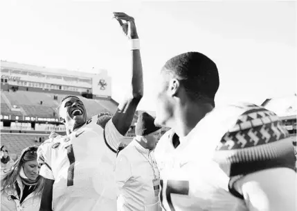  ?? OMAR RAWLINGS/GETTY ?? FSU quarterbac­k James Blackman and the Seminoles will face Arizona State in the Sun Bowl on Dec. 31 in El Paso, Texas.