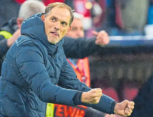  ?? Foto: imago images ?? Beim Abpfiff sagt die Miene von Trainer Thomas Tuchel mehr als tausend Worte.