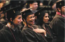  ??  ?? Lisa Gauthier, mayor of East Palo Alto, was one of the students in the first graduating class of the philanthro­pic program Working Scholars.