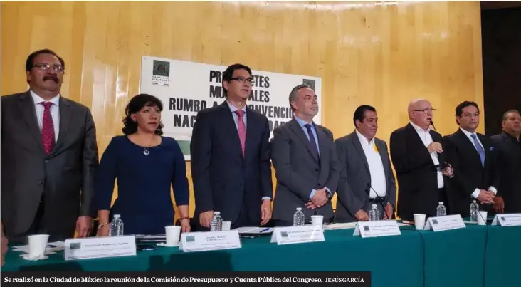  ?? JESÚS GARCÍA ?? Se realizó en la Ciudad de México la reunión de la Comisión de Presupuest­o y Cuenta Pública del Congreso.