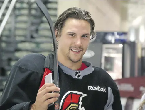  ?? JULIE OLIVER / POSTMEDIA NEWS ?? Ottawa Senators captain Erik Karlsson tied for fourth in NHL scoring last season with 16 goals and 66 assists, becoming the first defenceman since Bobby Orr to lead the league in helpers.