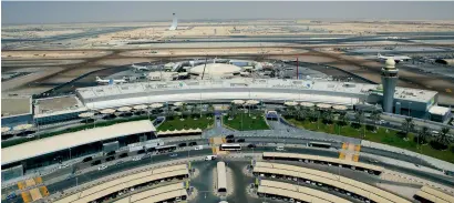  ?? Supplied photo ?? About 70.8 per cent of the constructi­on works at the new airport complex have been completed. —