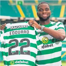  ??  ?? Celtic’s latest summer signing Odsonne Edouard.