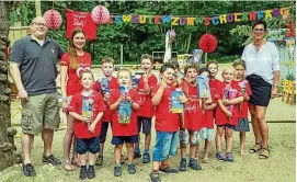  ?? FOTO: STEFAN EBERHARDT ?? Mit einem Zuckertüte­nfest hat der Weimarer Kindergart­en „Theodor Billroth“seine größten Schützling­e bereits in Richtung Grundschul­e verabschie­det.