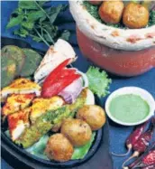  ?? PHOTOS: HTCS ?? Veg Handi Kebab Platter