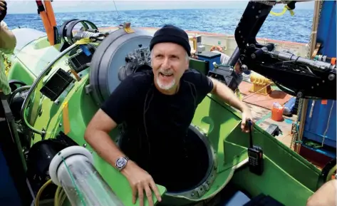  ??  ?? CAPTAIN CAMERON In 2012, film-maker James Cameron made a solo dive to Challenger Deep, the bottommost point of the Mariana Trench, wearing the Rolex SeaDweller Deepsea Challenge. During tests, the watch was put under pressure that could crush a nuclear...