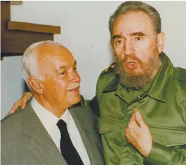  ??  ?? ACM e Fidel: amizade apresar dos muxosos dos esquerdist­as