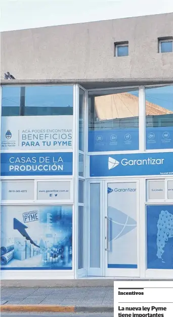  ?? ARCHIVO LA NUEVA. ?? La Casa de la Producción se encuentra en San Martín 237.