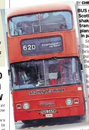  ?? ?? OFF THE BUSES Use has dropped since service was privatised by the Tories in the 80s