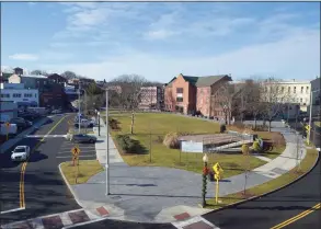  ?? H John Voorhees III / Hearst Connecticu­t Media ?? Danbury has completed a substantia­l amount of the first phase of its streetscap­e project. The first phase included the city green and streetscap­e on some of the surroundin­g streets.