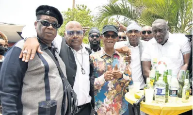  ?? ?? Josey Wales, Beres Hammond, WIckerman, and Admiral Bailey were among those marked present as they celebrated the life of their friend, Tabby Diamond.