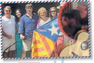  ??  ?? CARLES PUIGDEMONT. La festa amb Rahola, Trapero i Laporta ha suscitat una forta polèmica entre l’opinió pública