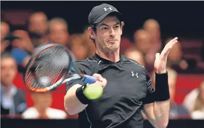  ??  ?? ■
Andy Murray is through to the Erste Bank Open final without hitting a ball.