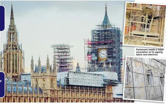  ??  ?? Parliament needs a major renovation to fix ageing fabric and electrics