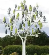  ??  ?? Wind Trees harness wind to create energy.