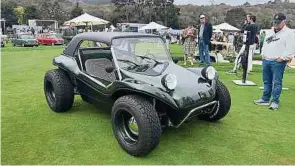  ?? ?? Sehr kalifornis­ch und jetzt auch elektrisch: Der Beachbuggy Mayers Manx feiert sein Comeback.