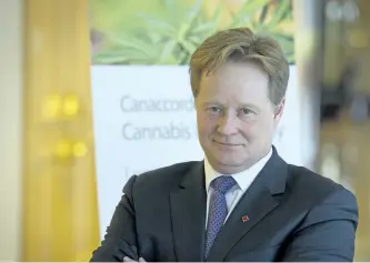  ?? POSTMEDIA NETWORK FILES ?? CanniMed president and CEO Brent Zettl warns that Aurora Cannabis’ share price could drop just as quickly as it has risen. Aurora Cannabis is trying to force a hostile takeover of CanniMed.