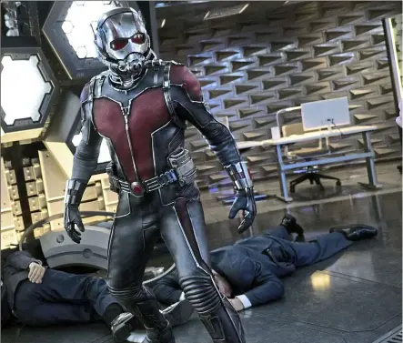  ??  ?? ant- Man is Marvel studios’ 12th film in a row to open at No. 1 in the North american box- office. — disney studios