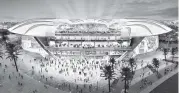  ?? Inter Miami CF ?? Rendering of the MLS soccer stadium proposed for Miami Freedom Park.