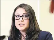  ?? RICH PEDRONCELL­I — ASSOCIATED PRESS ARCHIVES ?? Lobbyist Pamela Lopez makes a public allegation of lewd behavior by Assemblyma­n Matt Dababneh, D-Encino, during a news conference in Sacramento.