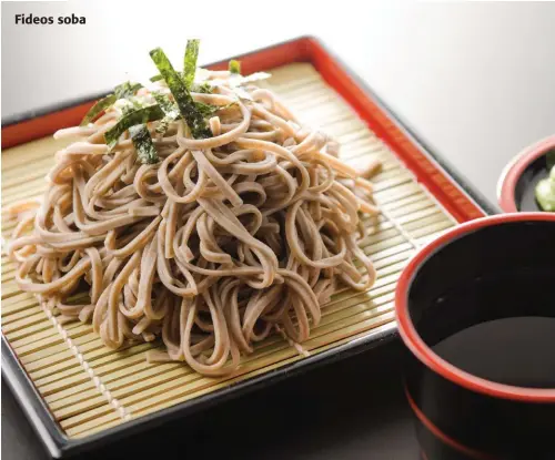  ??  ?? Fideos soba